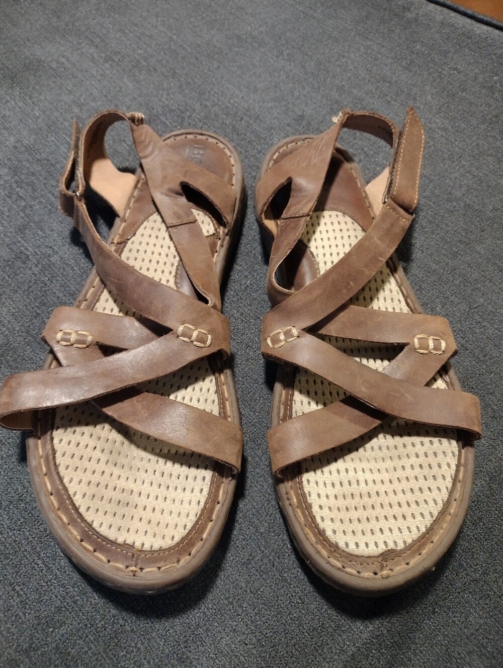Born leather criss cross sandals